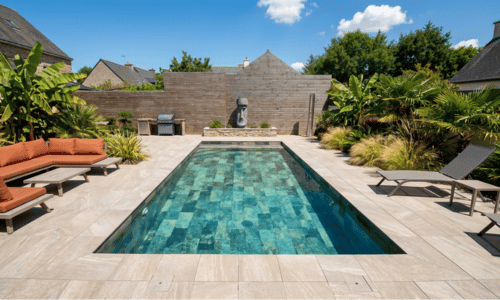 Piscine carrelée à Redon (35600)