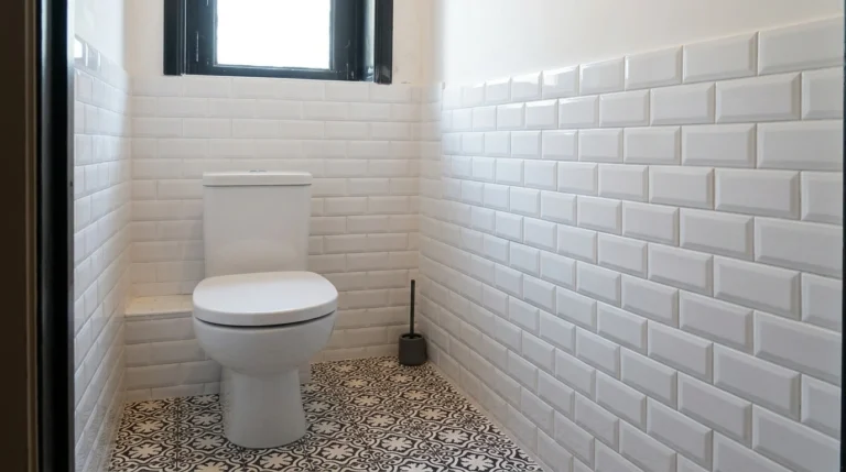Faïence dans toilettes à Pipriac (35550)